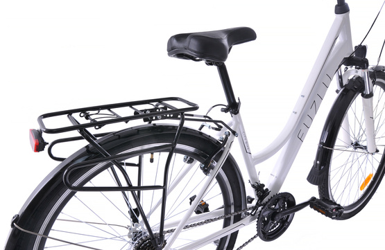 Rower trekkingowy 28 Fuzlu Core Lady amor. 18" biały/czarny/czarny połysk  