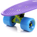 Deskorolka Meteor plastikowa violet/neon blue/neon yellow