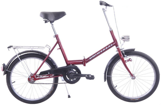Rower składak 20" Uniwersal bordowy