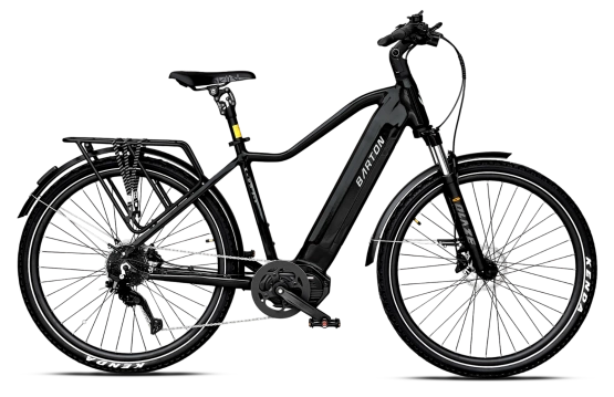 Barton M100 Men 28" 720 Wh 20" czarny rower elektryczny