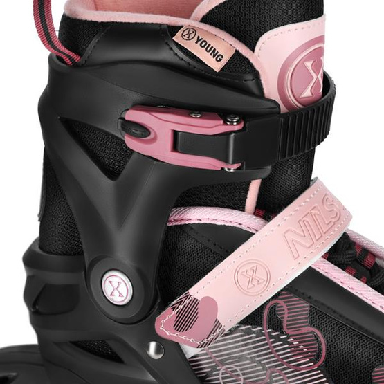 Łyżworolki Nils Extreme NA13808 cosmo różowe rozm. M 34-37