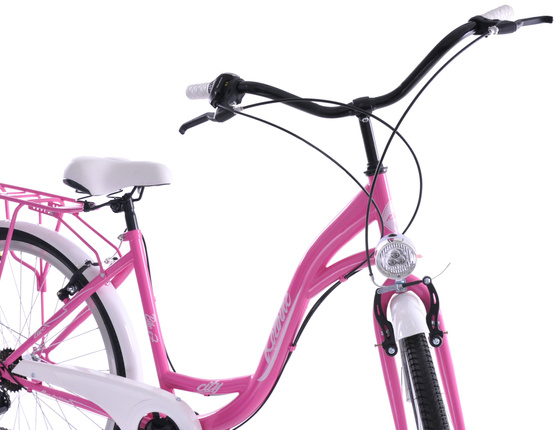 Kozbike City 28 7s rower różowo - biały (K4) (K10)