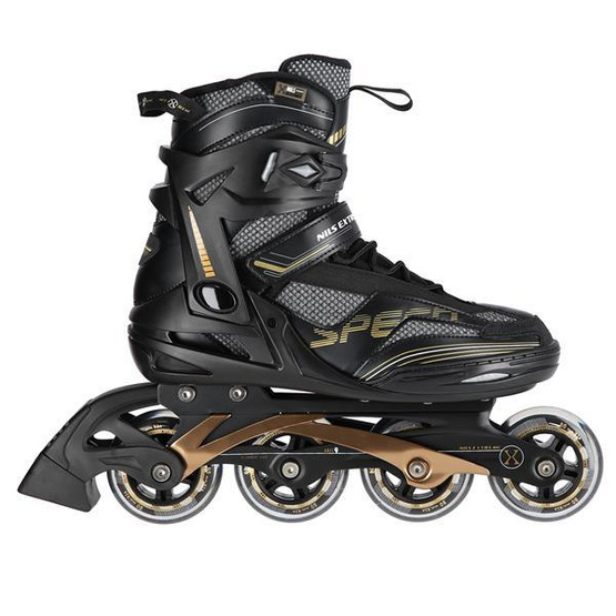 Łyżworolki Nils Extreme NA2150 czarno- złoty rozm. 45