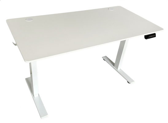 Biurko regulowane VertiGo RXD1-3-2RR białe 140x70 cm Wysokość: 71-120 cm