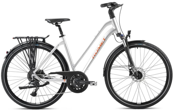 Rower Romet Gazela 6 CS 28 L(19") srebrno-pomarańczowy