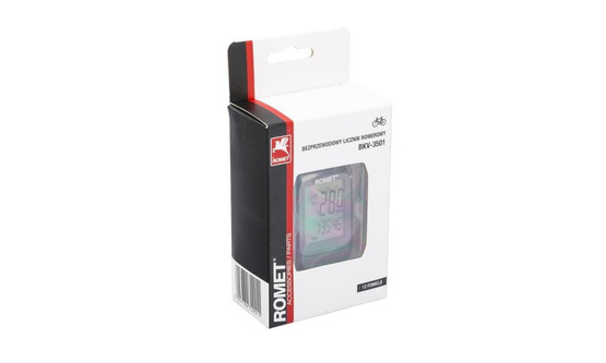 Licznik rowerowy przewodowy BKV 3501 czarny et/logo Romet