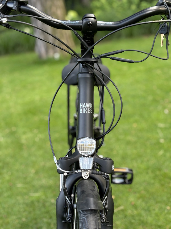 Rower Elektryczny 28" HAWK E-City Wave 46 cm Matt Black