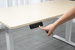 Biurko regulowane VertiGo Dual RXD2-3-3RR czarne 140x70 cm Wysokość: 71-120 cm