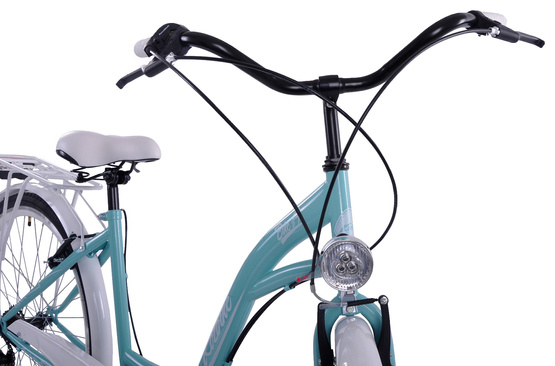 Kozbike City rower 28 7s morsko-biały (K10)