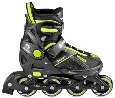 Rolki Raven Pulse black/lemon 33-36 (s)