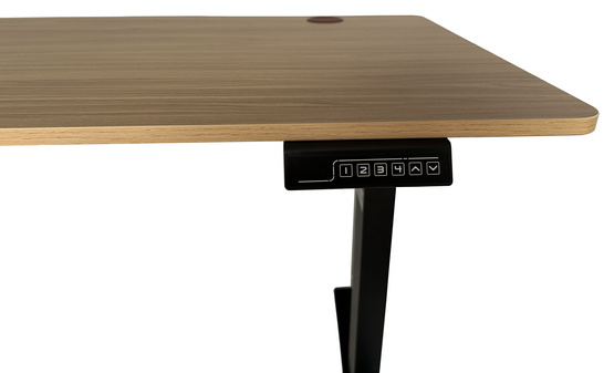 Biurko regulowane VertiGo RXD1-3-2RR czarno-brązowe 120x60 cm Wysokość: 71-120 cm