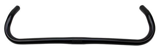 Kierownica gięta rogi R3 stal czarna 25,4x160x550mm