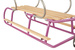 Sanki DUO-MAX z podwójnym oparciem fioletowe
