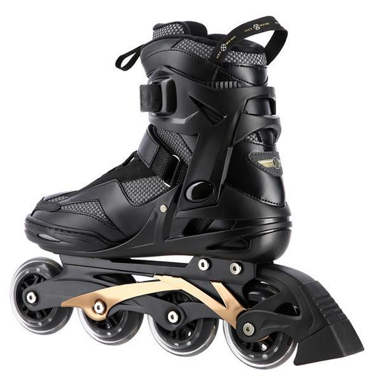Łyżworolki Nils Extreme NA2150 czarno- złoty rozm. 45