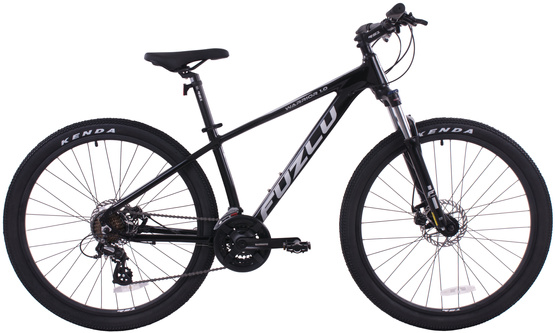 Rower górski 27,5” Fuzlu Warrior 1.0 15" czarno-srebrny połysk