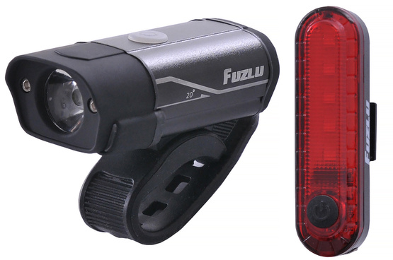 Zestaw lamp rowerowych FUZLU J&K-2292+J&K2262-2 420Lm + 40Lm 850mAh + 200mAh