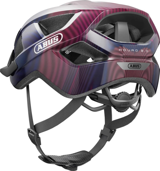 Kask rowerowy ABUS  Aduro 3.0 purple waves M (52-58cm)