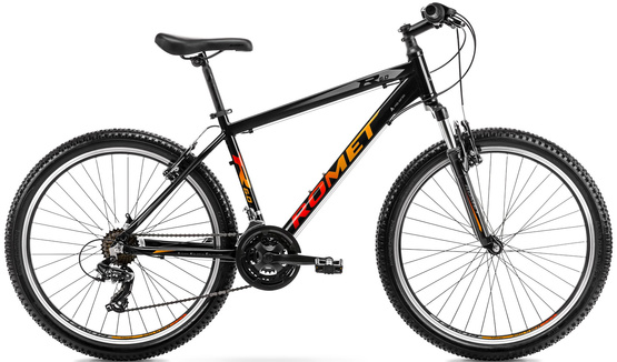 Rower Romet Rambler R6.0 26 L(19") czarno pomarańczowo czerwony