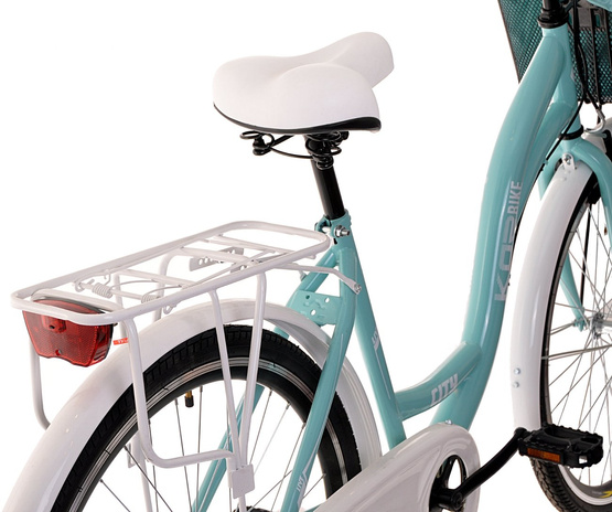 Rower miejski damski 26 Kozbike K24 3 biegi morsko-biały (2P2)