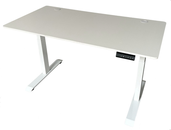 Biurko regulowane VertiGo Dual RXD2-3-3RR białe 140x70 cm Wysokość: 71-120 cm
