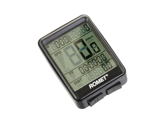Licznik rowerowy przewodowy BKV 1517 czarny et/ logo Romet