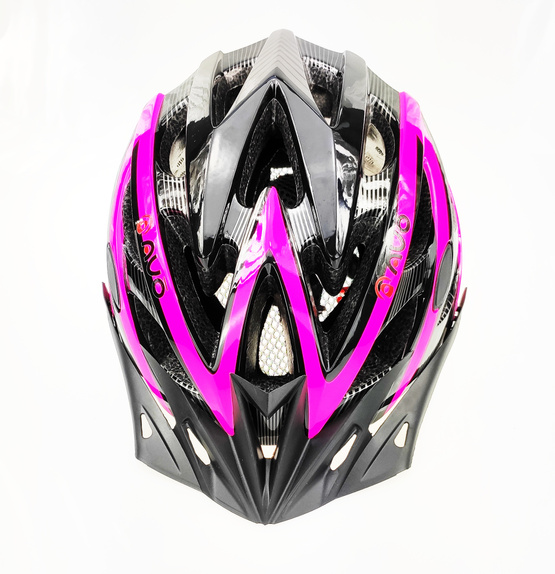 Kask rowerowy PNY-20 czarno/różowy mat L (58-62cm) AVO