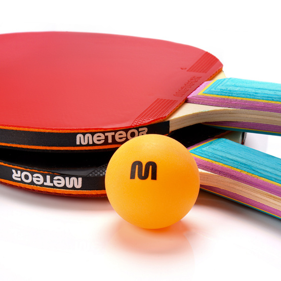 Zestaw do tenisa stołowego Meteor 2 rakietki Zephyr 1*, 3 piłeczki