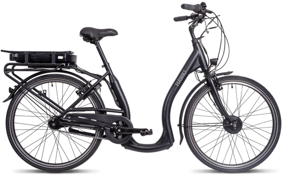 Rower Elektryczny 26" HAWK E-City Comfort 44 cm Black Niski przekrok