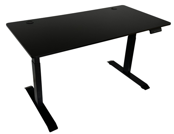 Biurko regulowane VertiGo Dual RXD2-3-3RR czarne 140x70 cm Wysokość: 71-120 cm