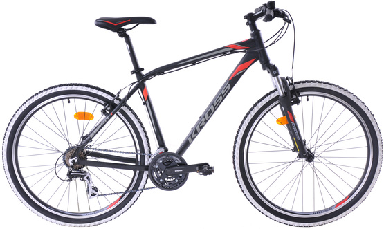 Kross Esprit 1 M 27 M(19") rower czarny/czerwony/grafitowy mat (1P,NW,B1)