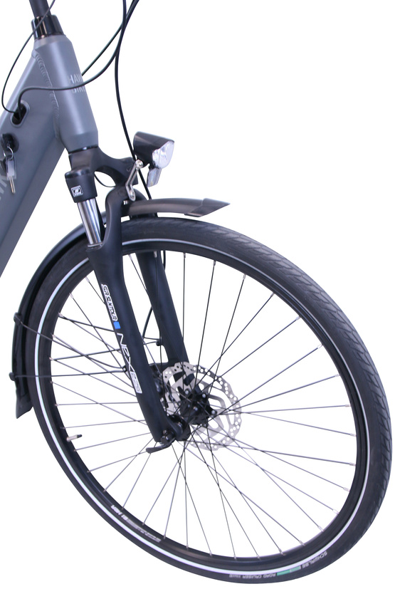 Rower Elektryczny 28" HAWK E-City Wave Integrated Shimano Steps Lady 44 cm Grey