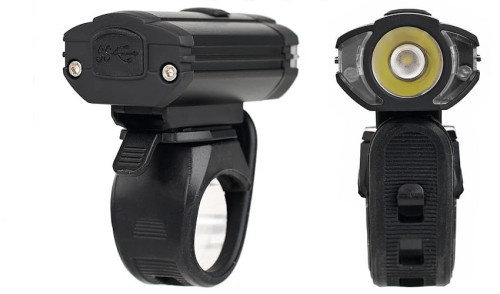 Zestaw lamp rowerowych Prox Lupus II set 300Lm +10Lm 1100mAH, USB-C, GO pro