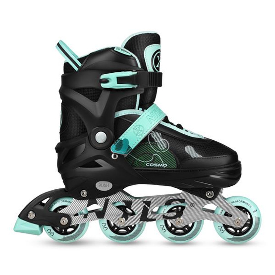 Łyżworolki Nils Extreme NA13808 cosmo zielone rozm. M (34-37)