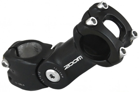 Wspornik kierownicy TDS-C268 FOV aluminium ah 28,6 x105 regulowany czarny połysk