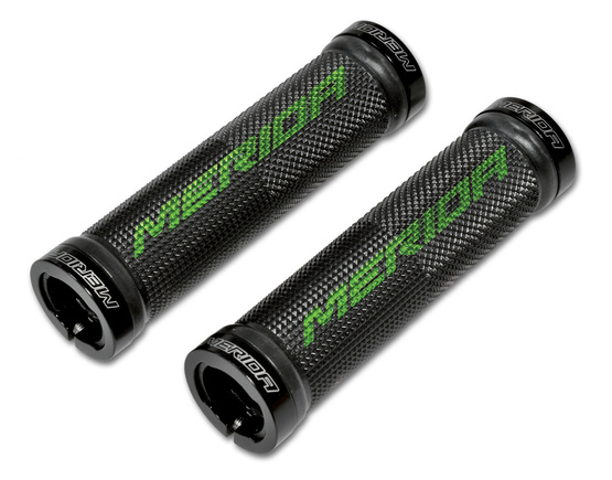 Chwyt kierownicy Merida 2 pierścienie BLK guma green