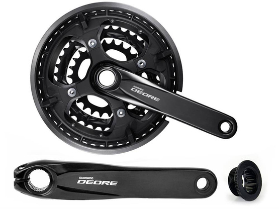 Mechanizm korbowy rowerowy SHIMANO Deore10rz czarny FC-T6010 48/36/26T 175mm b/łoż