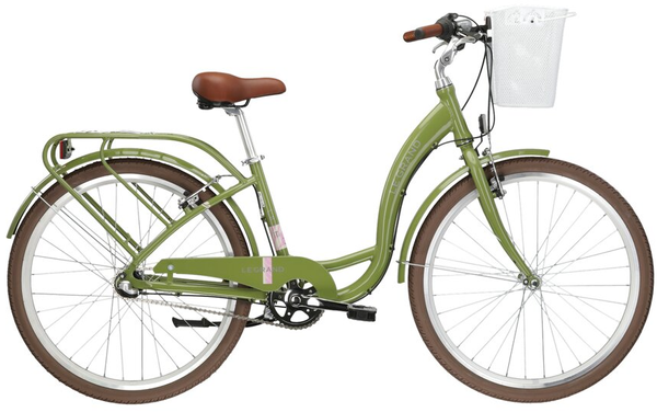 Rower miejski Le Grand LILLE 3 26 M(17") zielony/beżowy połysk