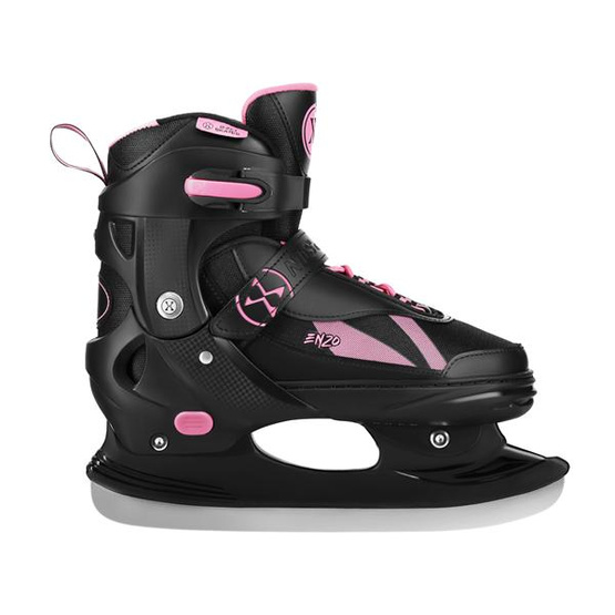 Łyżworolki z wym. płozą Enzo NH382 2w1 różowe rozm. XS 28-31