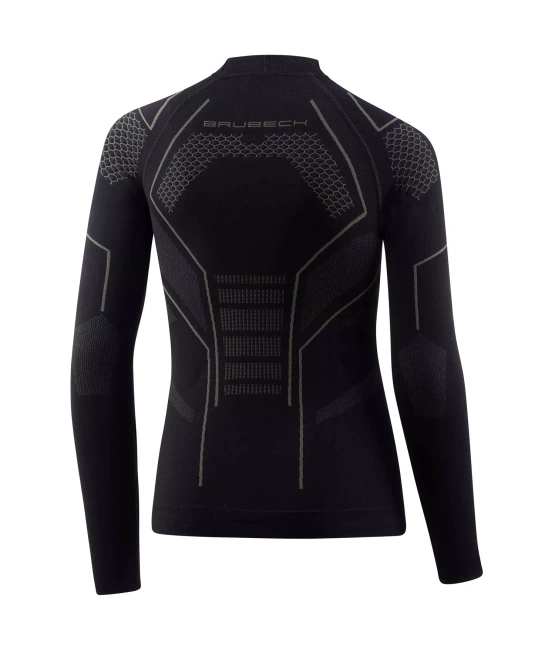 Bluza dziecięca Brubeck Thermo Junior czarny/grafitowy LS1612J 128/134