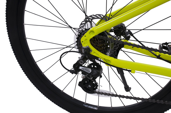 Rower górski 27,5” Fuzlu Warrior 1.0 17" limonkowo-czarny połysk 