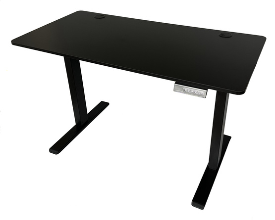 Biurko regulowane VertiGo RXD1-3-2RR czarne 140x70 cm Wysokość: 71-120 cm