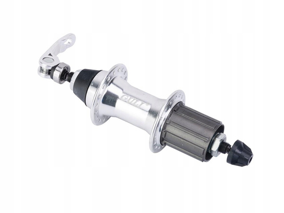 Piasta tył alum. MTB M10x135mm H36/14G pod kasetę 8-9.mod.GL-B42R8-9s silver, QR