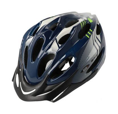Kask Regular czarno-szary-zielony L 58-60cm
