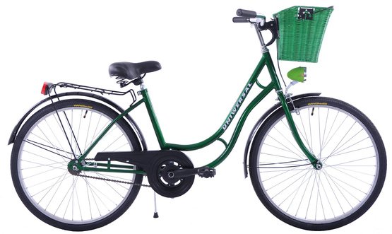 Rower miejski 26 Uniwersal Retro tajw. zielony