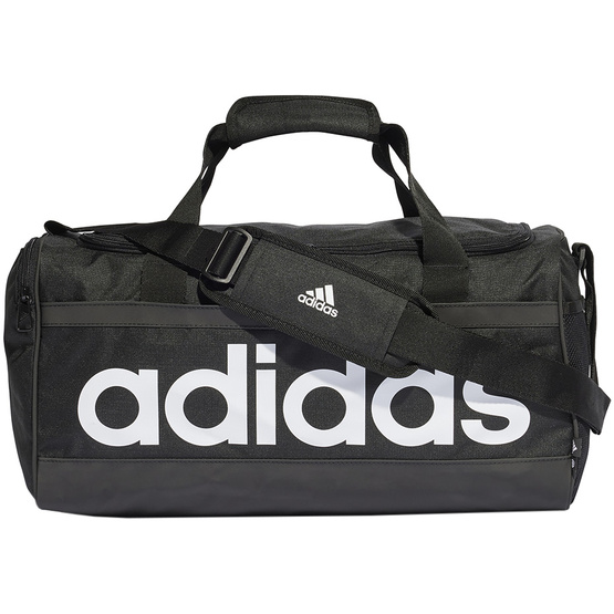 Torba adidas Essentials Linear Duffel Medium czarno- biała HT4743