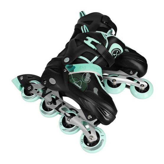 Łyżworolki Nils Extreme NA13808 cosmo zielone rozm. M (34-37)