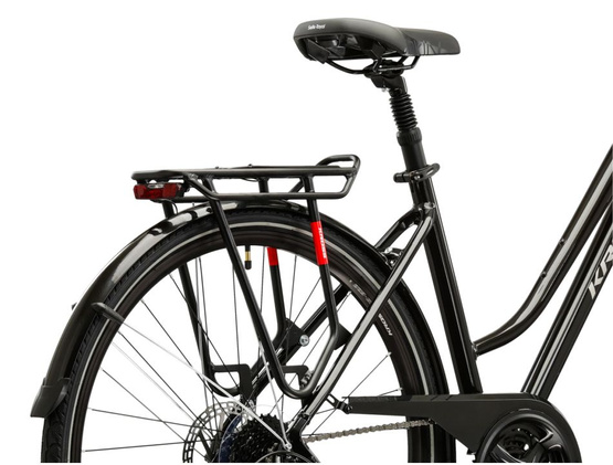 KROSS TRANS 4.0 D M(17") 28 rower CZARNY SREBRNY POŁYSK (B8)