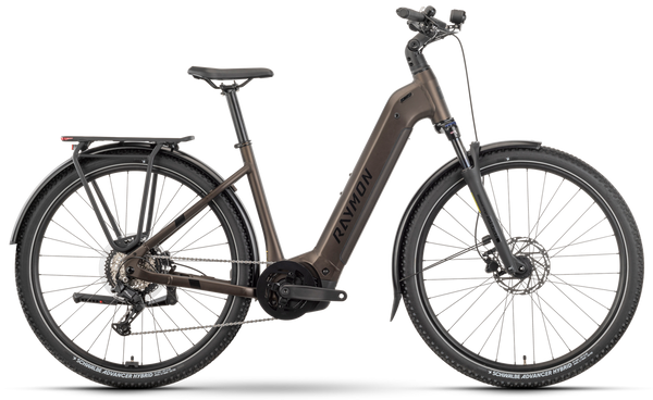 Raymon Tahona Wave 600 Wh 50 cm tenmoku / black / honey rower elektryczny Bosch