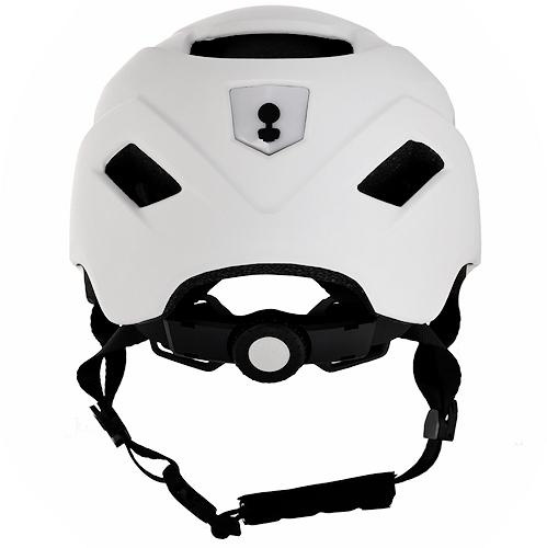 Kask rowerowy Prox Town Led rozm. L biały mat