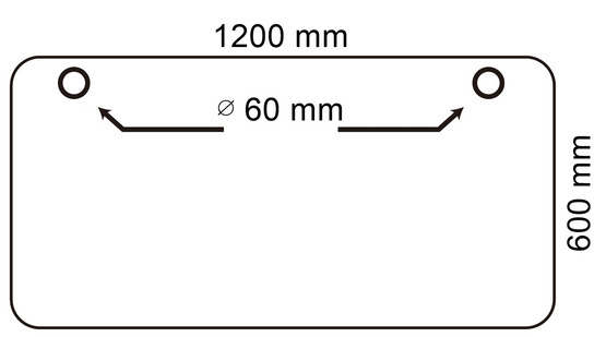 Biurko regulowane VertiGo RXD1-3-2RR czarno-brązowe 120x60 cm Wysokość: 71-120 cm